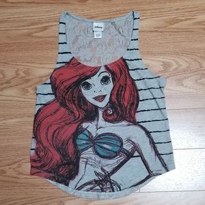 Disney The Little Mermaid Gray Tank Top